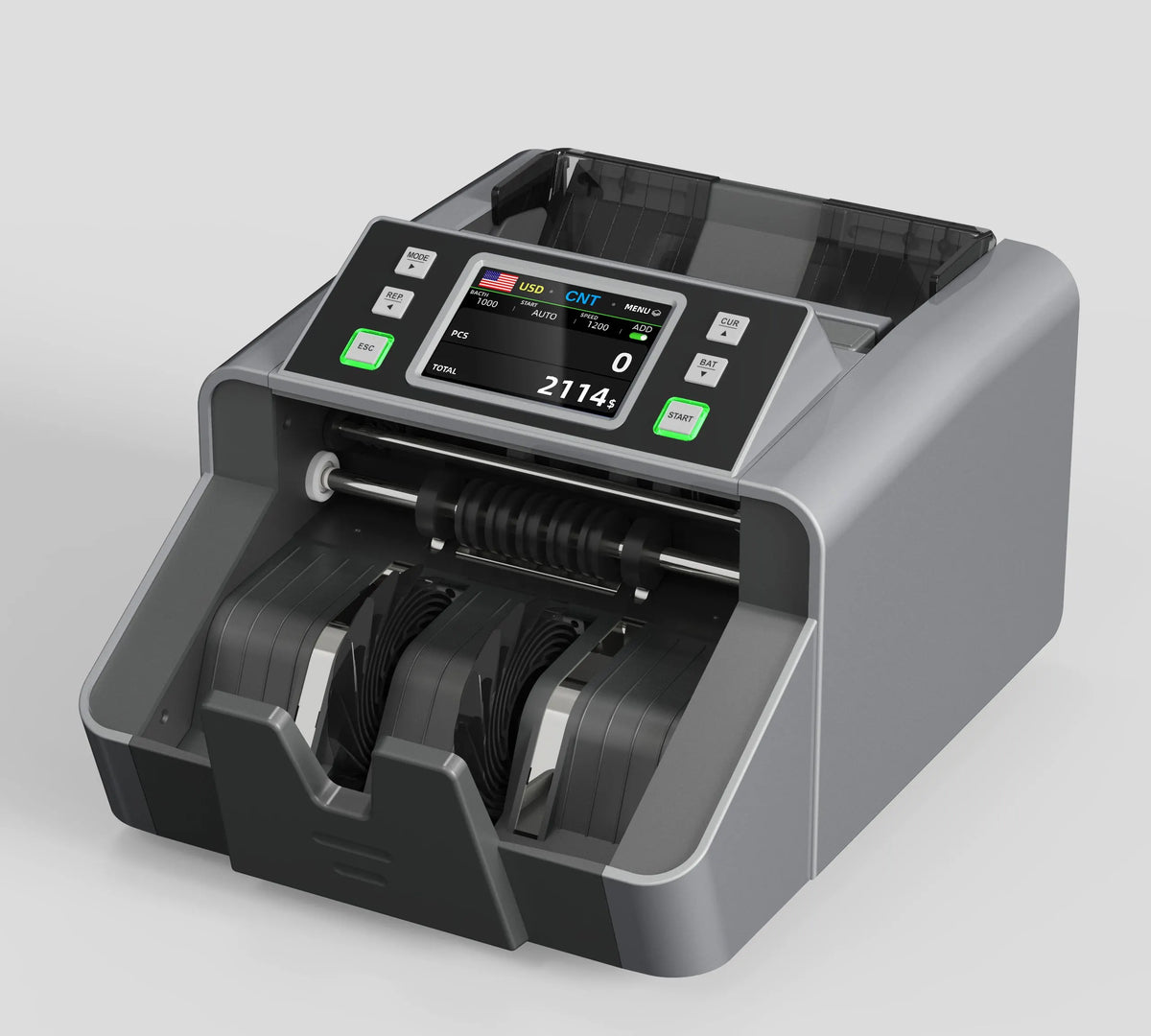 Mixed Denomination Money Counter with Counterfeit Detection, Touch Screen, and CIS/UV/MG/IR/MT, USD, AUD, EUR, CAD Cash Counter for Business, Merchant - Image 7