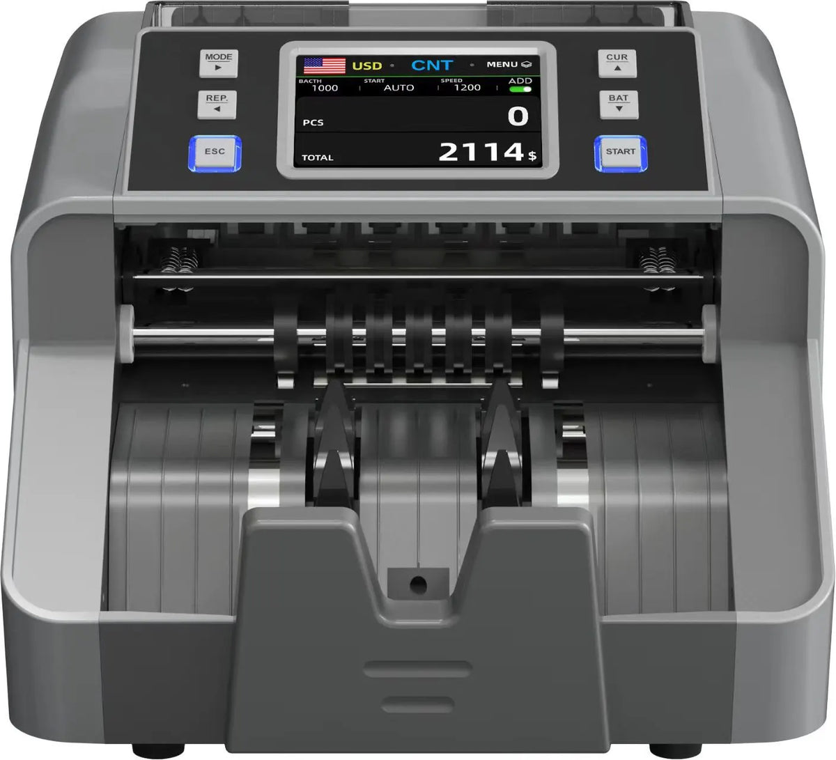 Mixed Denomination Money Counter with Counterfeit Detection, Touch Screen, and CIS/UV/MG/IR/MT, USD, AUD, EUR, CAD Cash Counter for Business, Merchant - Image 8