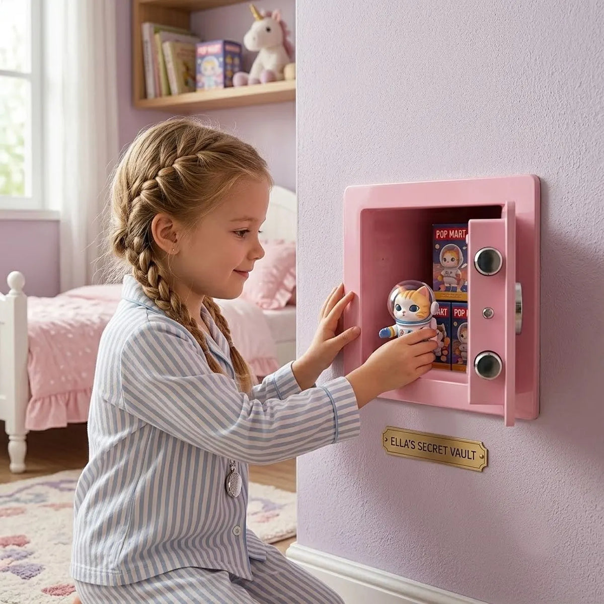 6.4L Digital Safe Box, Electronic Security Safe with Keypad & 2 Emergency Keys, Steel Cash & Valuables Lock Box for Home, Office & Hotel - Image 8