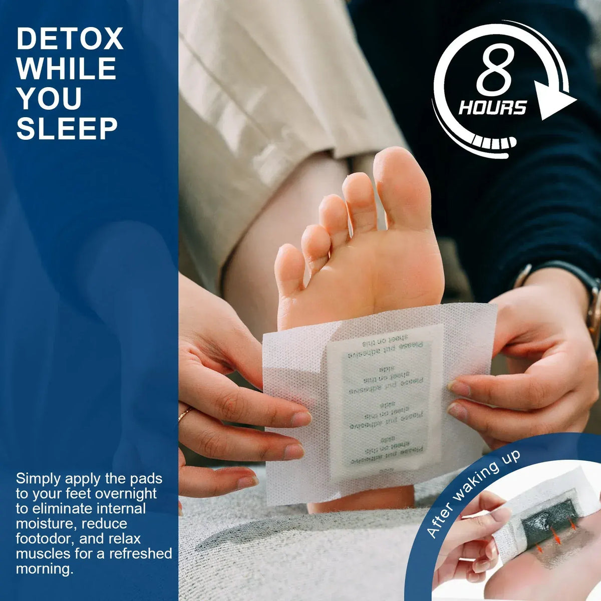 14 Pcs Detox Foot Pads, Cleansing Foot Care Pads for Daily Use, Relaxing Foot Pads for Home, Travel & Overnight Use - Image 3