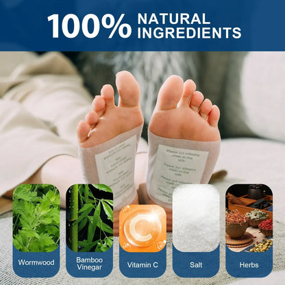 42 Pcs Detox Foot Pads, 100% Natural Herbal Foot Patches, Cleansing & Relaxing Foot Care Pads for Overnight Use - Image 4