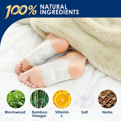 42 Pcs Detox Foot Pads, 100% Natural Herbal Foot Patches, Cleansing & Relaxing Foot Care Pads for Overnight Use - Image 7