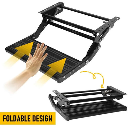 Heavy Duty Pull-Out Caravan Step, Folding Aluminium RV Step(57x55x17cm) - Image 4