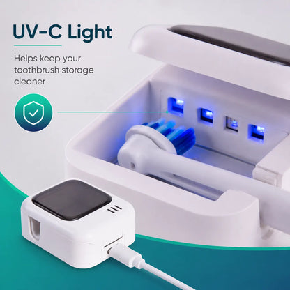 Aumerage Rechargeable UV-C Toothbrush Steriliser Travel Case USB-C - Image 6