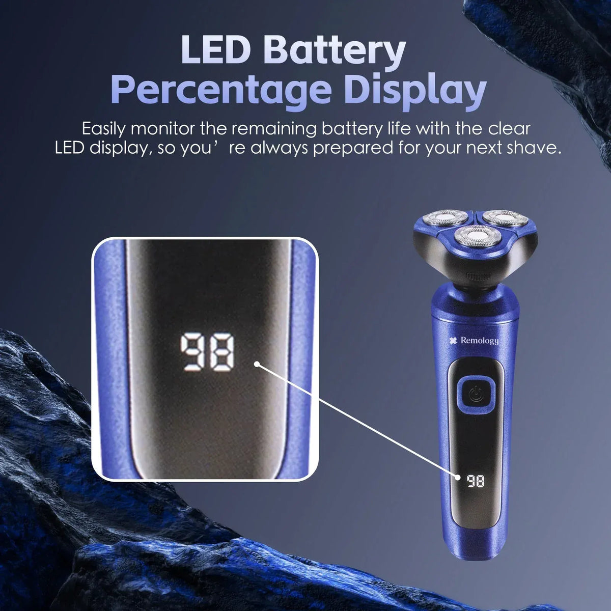 Remology Clean Shave Rechargeable Cordless Shaver - Image 3