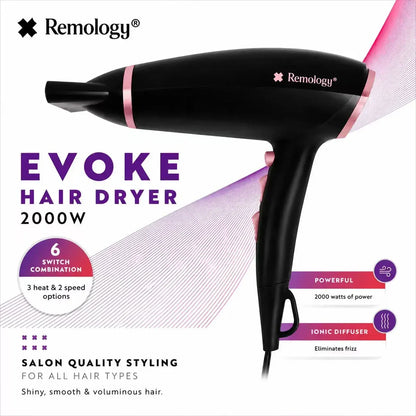Remology Evoke 2000W Professional Hair Dryer - Image 5