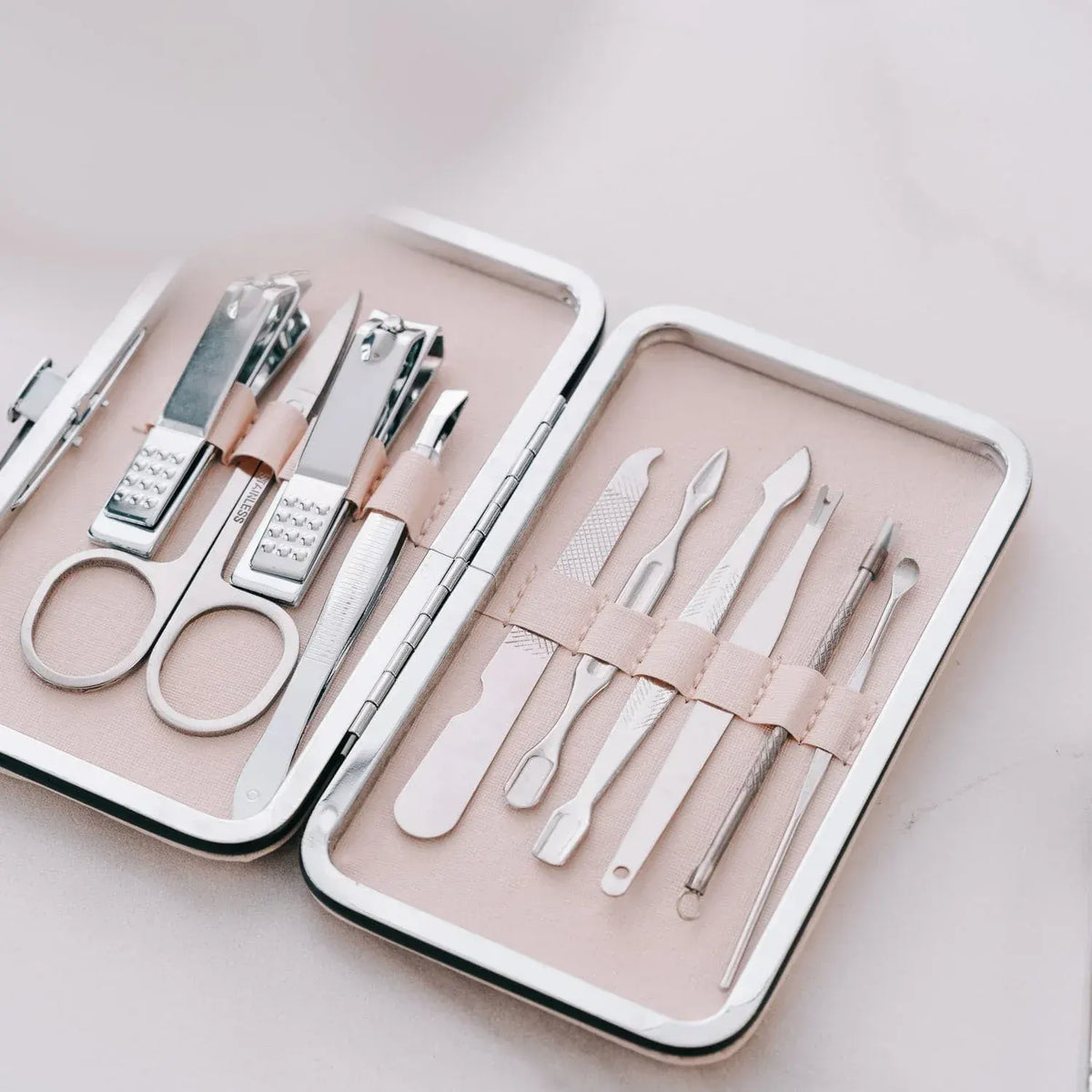 10 Pcs Remology Stainless Steel Manicure Set Silver - Image 4