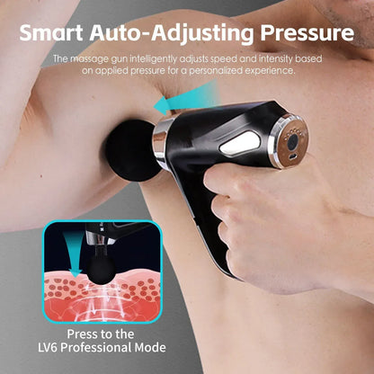 Remology Impact Therapy 6 Adaptive Speed USB-C Massage Gun with 4 Heads - Image 5