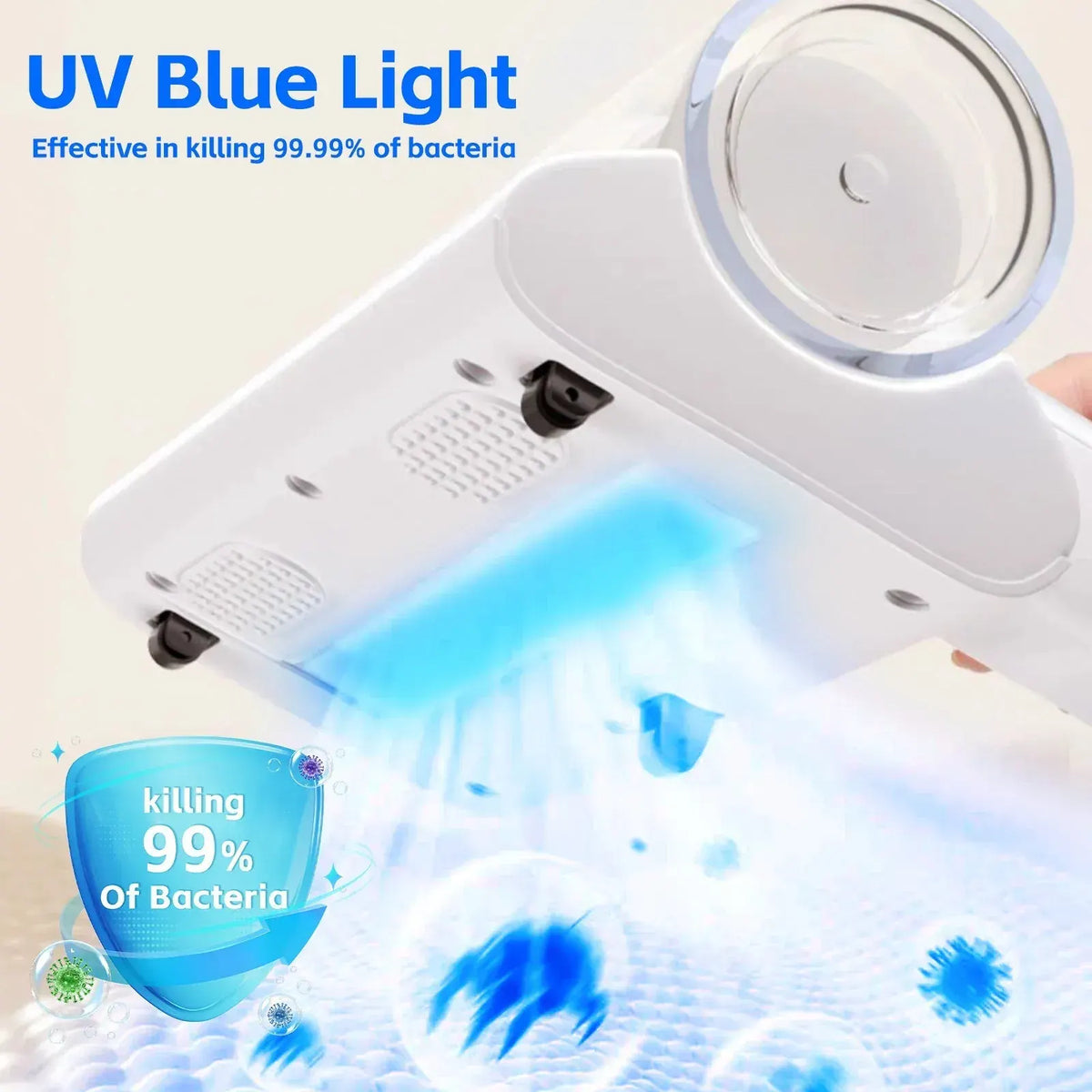 UV?C Cordless Dust Mite Vacuum Handheld Sanitizing Cleaner with 1200?mAh Battery - Image 4