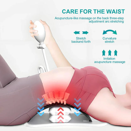 Adjustable Air Lumbar Spine Reliever – Inflatable Back Stretcher with Acupressure & Magnets - Image 5