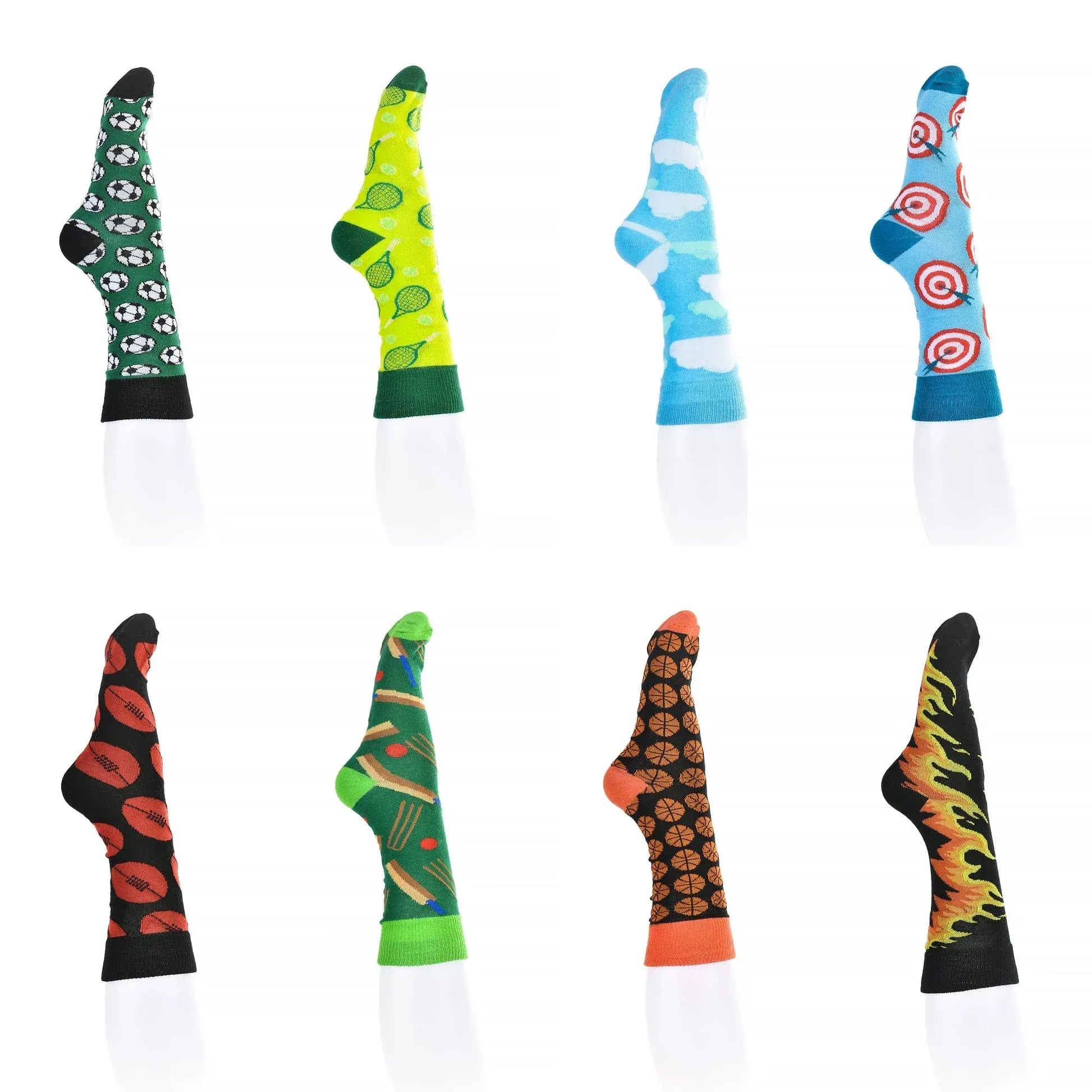 8 Pairs Fashion Novelty Funny  Socks one Size 5-13 Men  Socks  Women  Socks #4 - Image 2