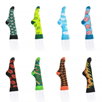 8 Pairs Fashion Novelty Funny  Socks one Size 5-13 Men  Socks  Women  Socks #4 - Image 2