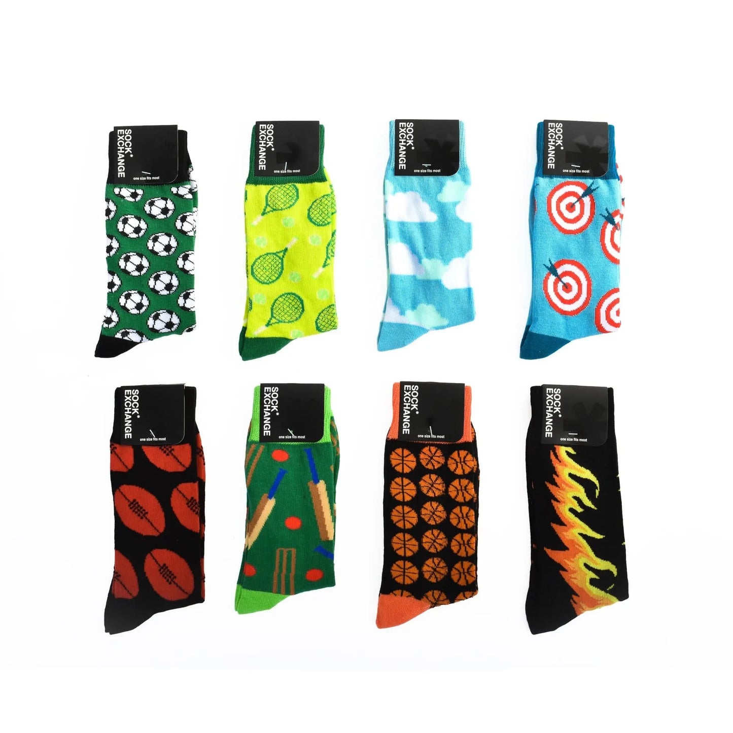 8 Pairs Fashion Novelty Funny  Socks one Size 5-13 Men  Socks  Women  Socks #4 - Image 3