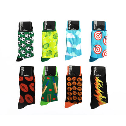 8 Pairs Fashion Novelty Funny  Socks one Size 5-13 Men  Socks  Women  Socks #4 - Image 3
