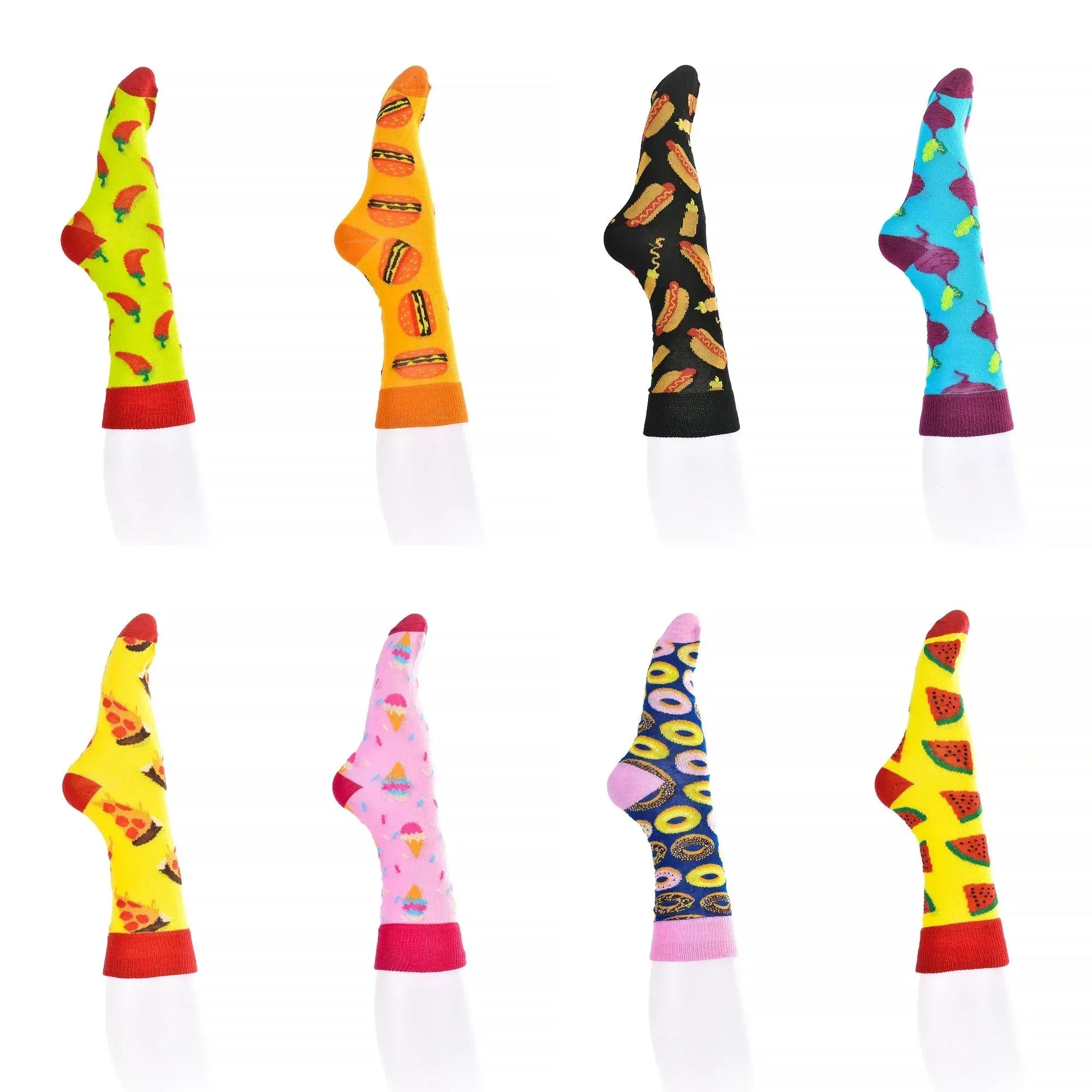 8 Pairs Fashion Novelty Funny  Socks one Size 5-13 Men  Socks  Women  Socks #5 - Image 2