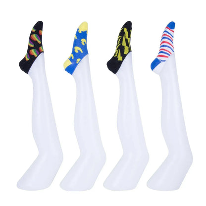 8 Pairs Unisex Novelty No Show Sock Cotton #1 - Image 3