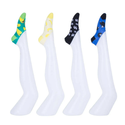 8 Pairs Unisex Novelty No Show Sock Cotton #1 - Image 4