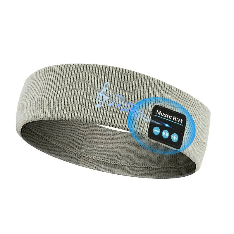 Headset Bluetooth 5.0 Wireless Stereo Earbud Headphone Sports Headband w/Mic-Black - Image 9