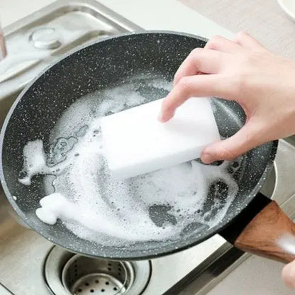 6 Pcs Magic Cleaning Sponge Multifunction Stain Eraser Foam Cleaner Pads - Image 3