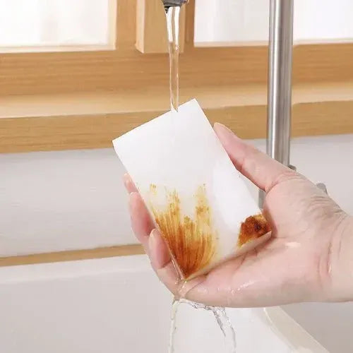 6 Pcs Magic Cleaning Sponge Multifunction Stain Eraser Foam Cleaner Pads - Image 4
