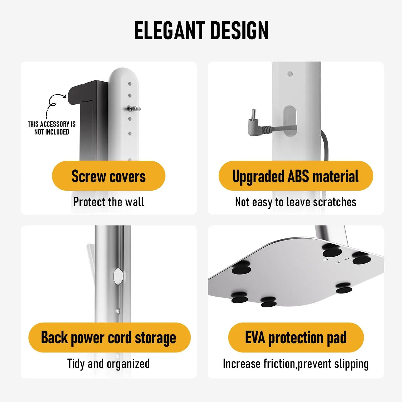 Freestanding Holder for Dyson Vacuum Stand – Suitable for Dyson V6 V7 V8 V10 V11 V12 V15 Gen5 & DC series Vacuum Cleaners, Elegant & Stable Standing Dock Accessory Storage Stand for Dyson Stand - Image 2