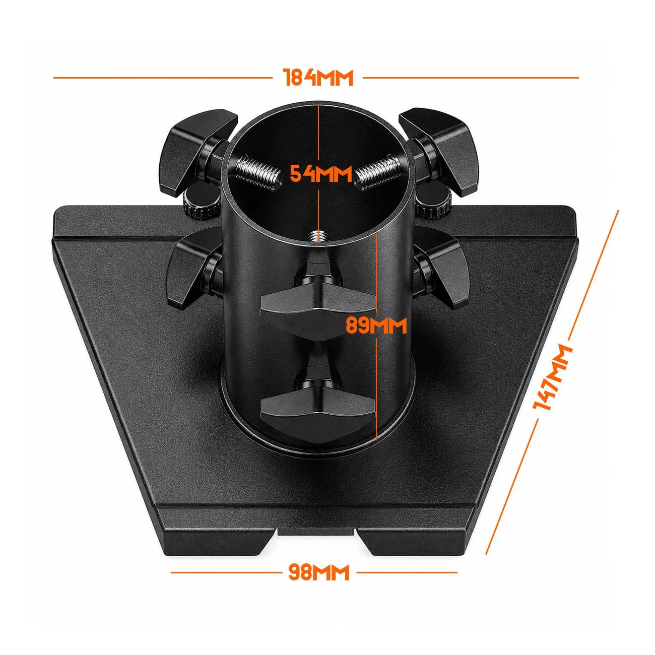 Pipe Adapter for Starlink Gen 3, Metal Mounting Connector for Starlink V3 Standard Dish to Wall/Pole Mount, Replacement Interface Bracket - Image 2