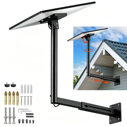 Starlink Mount for Gen 3 / Standard 4 / 4X, Adjustable Telescoping Wall & Roof Bracket, 360° Rotation & 0–90° Tilt, Heavy-Duty Manganese Steel