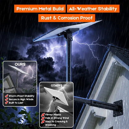 Starlink Mount for Gen 3 / Standard 4 / 4X, Adjustable Telescoping Wall & Roof Bracket, 360° Rotation & 0–90° Tilt, Heavy-Duty Manganese Steel - Image 3