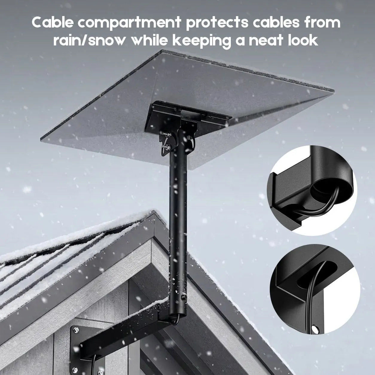 Starlink Mount for Gen 3 / Standard 4 / 4X, Adjustable Telescoping Wall & Roof Bracket, 360° Rotation & 0–90° Tilt, Heavy-Duty Manganese Steel - Image 6