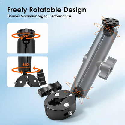 Pole Clamp for Starlink Mini, Adjustable Mount & Adapter Aluminum Alloy Pipe Adapter for 2024/2025/2026 Starlink Mini, RV/Yacht/Van/Camper/Boat - Image 6