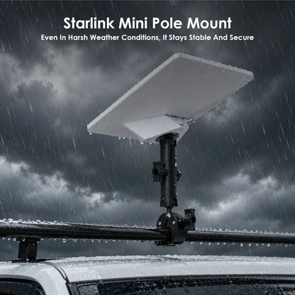 Pole Clamp for Starlink Mini, Adjustable Mount & Adapter Aluminum Alloy Pipe Adapter for 2024/2025/2026 Starlink Mini, RV/Yacht/Van/Camper/Boat - Image 8