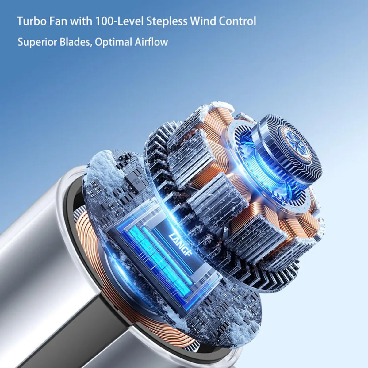 Portable Handheld Fan, Rechargeable Battery Powered with High-Speed Turbo for Strong Wind & Rapid Cooling, Aesthetic Design - Image 4