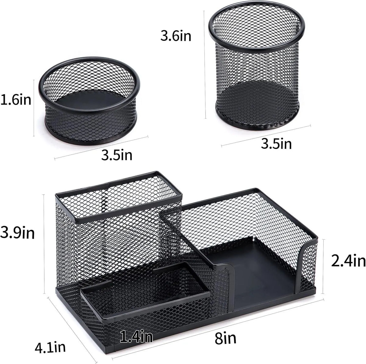3-set Desk Organisers, Pen Holder For Stationeries & Pencils, Accessories  - Image 3