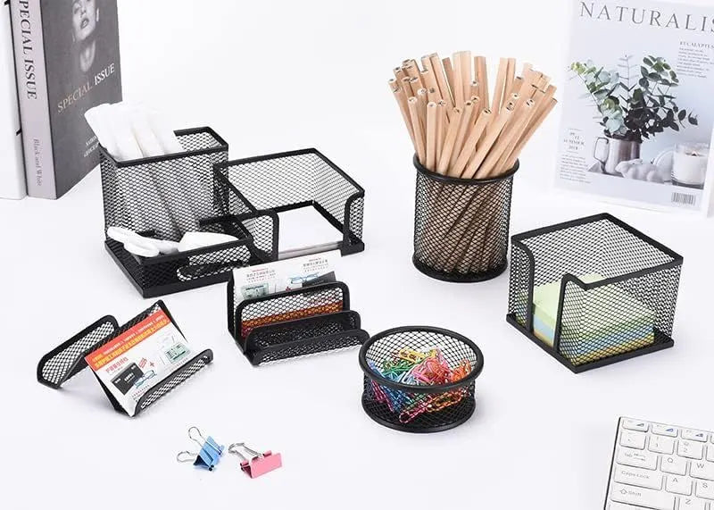 6-set Desk Organisers, Pen Holder for Stationeries & Pencils, Accessories - Image 2