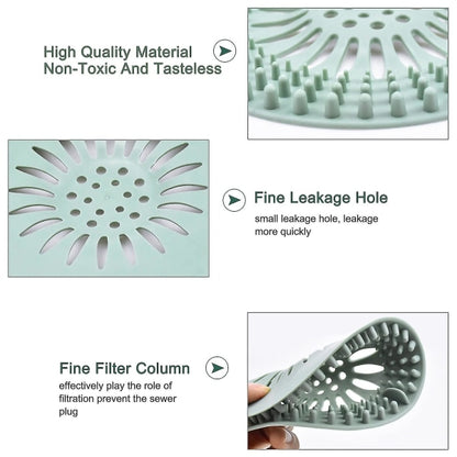 5-pack drain hair catcher, silicone hair stopper Bathtub drain filter, cover Hair trap, hair catcher_max - Image 4