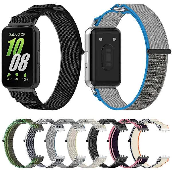Compatible withSamsung Galaxy Fit 3 Loop Nylon Watch Band Strap - Image 4