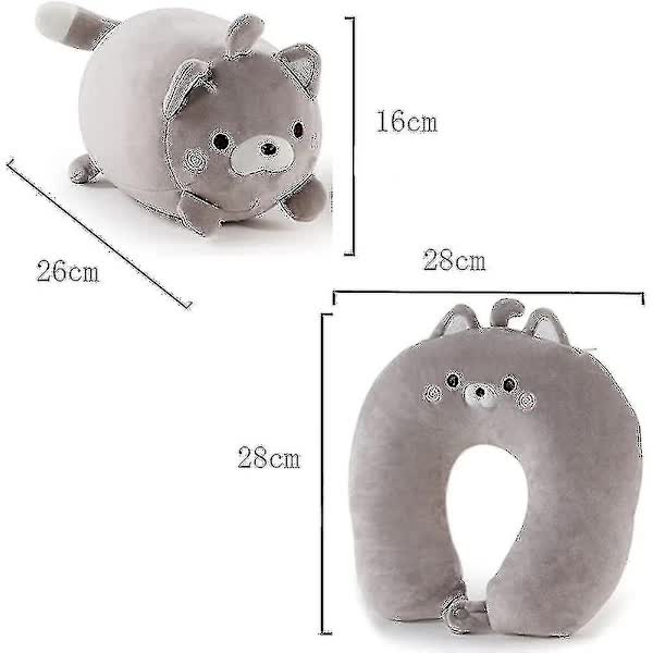 Children's Travel Pillow 2 in 1 Convertible Neck Pillow for Kids Airplane Car Travel - Image 3