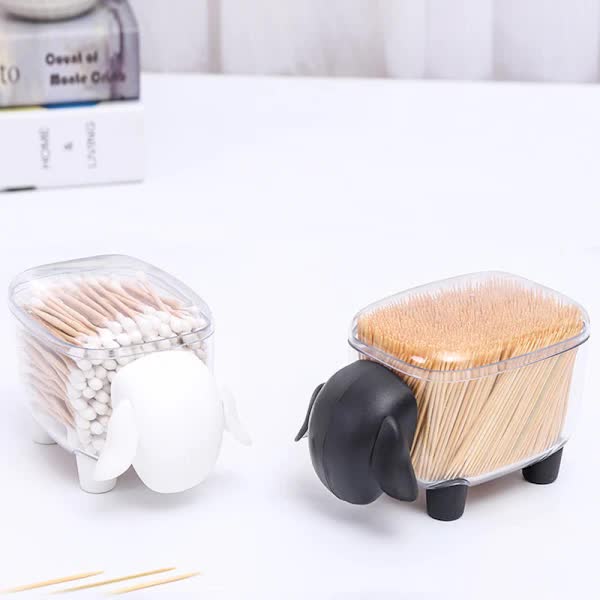 2 pcs Cosmetic Cotton Container, Makeup Cotton Container - Image 2