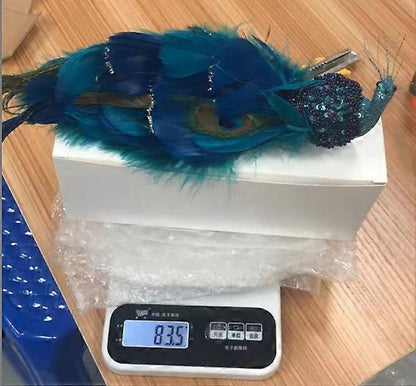 Peacock Feather Christmas Tree Ornaments, 3D Simulation Decorations, Natural Hanging Crafts for Christmas Decor - Image 5