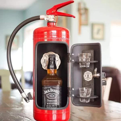 Metal Wine Storage Box Creative Fire Extinguisher Design Wall Decoration Men Gift - Image 2