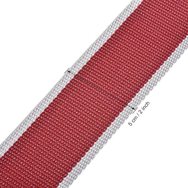 Luggage Straps Suitcase Belts with Buckle and Lock, 2M x 5cm Adjustable PP Packing Straps, Red Gray, 4pcs - Image 3