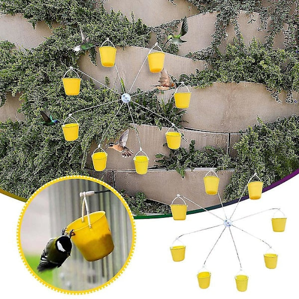Bird Carousel Toy With Bird Feeder Spinning Garden Decoration - Image 2