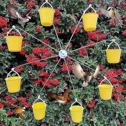 Bird Carousel Toy With Bird Feeder Spinning Garden Decoration - Image 3