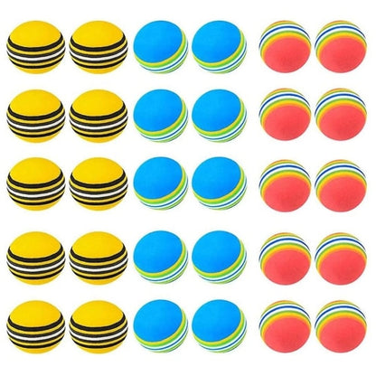 EVA Golf Training Balls 30 pcs Soft Practice Balls for Indoor and Outdoor Use