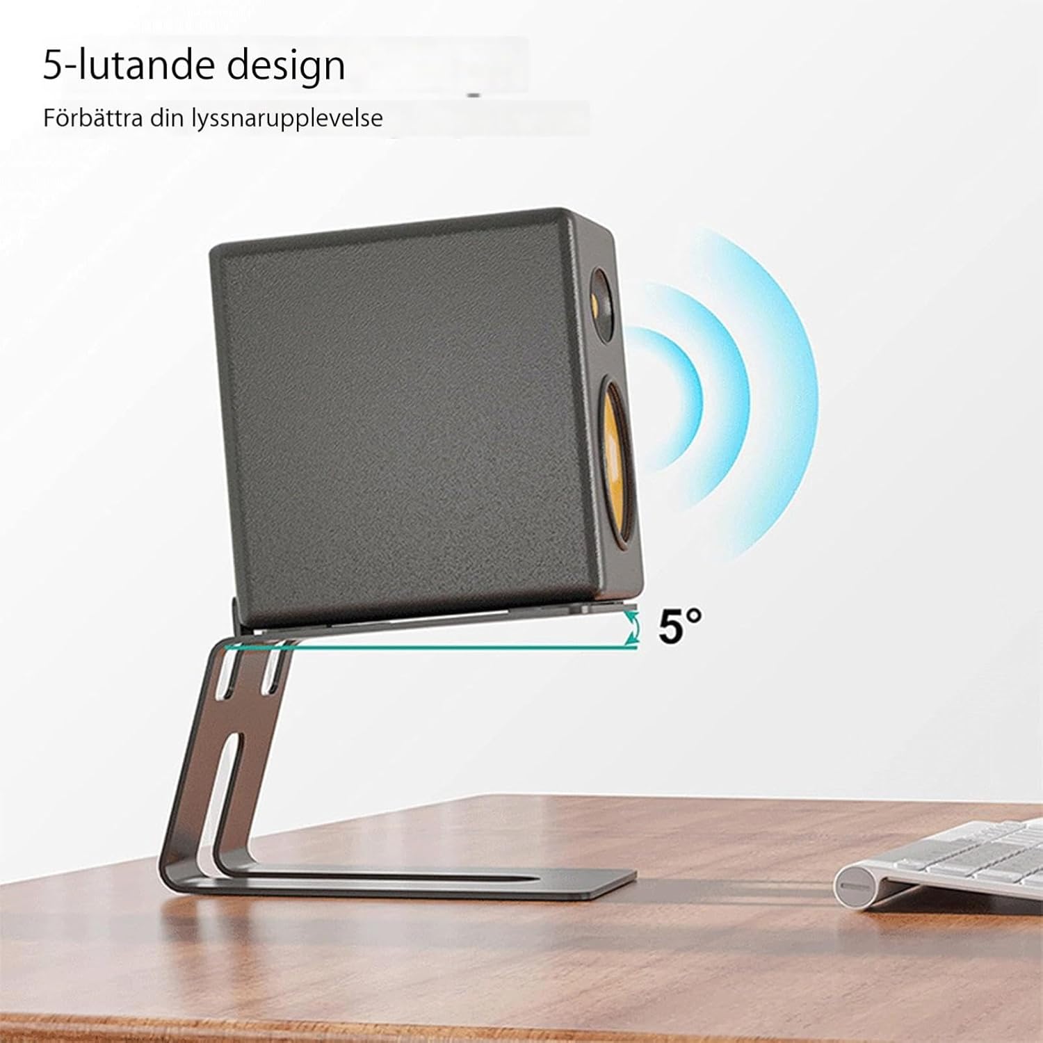Studio Monitor Stand, 2-Pack Speaker Stands for Desk or Bookshelf, Stable Speaker Stands for Home Studio or Office - Image 4