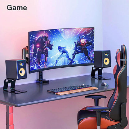 Studio Monitor Stand, 2-Pack Speaker Stands for Desk or Bookshelf, Stable Speaker Stands for Home Studio or Office - Image 7