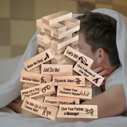 Jenga Block Tower Game for Couples - Image 4