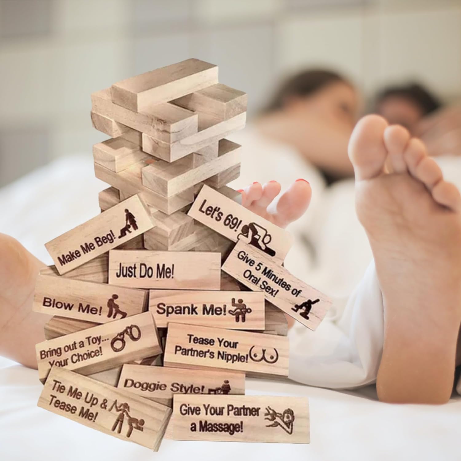 Jenga Block Tower Game for Couples - Image 5