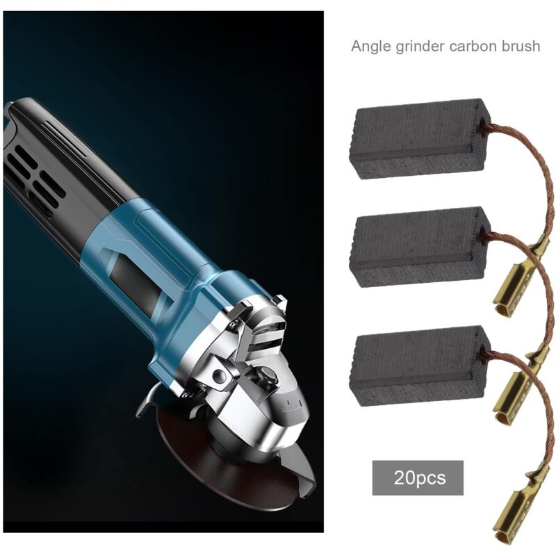 Carbon Brushes for Bosch Angle Grinder 15x8x5mm 20pcs Replacement Compatible Power Tool Repair Parts - Image 3