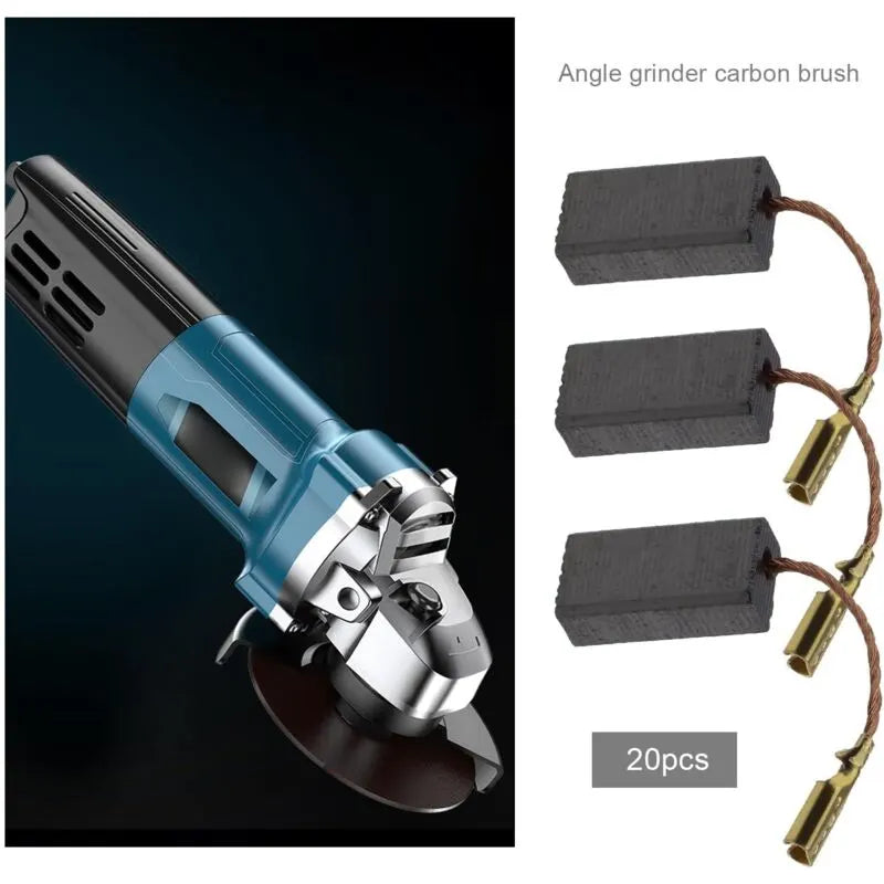Carbon Brushes for Bosch Angle Grinder 15x8x5mm 20pcs Replacement Compatible Power Tool Repair Parts - Image 3